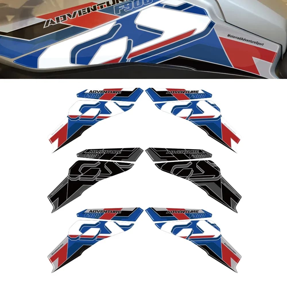 Per BMW F900GS Adventure F 900 GS ADV GSA 2024-2025 Moto 3D Gel Ginocchio Serbatoio Protezioni Laterali Adesivi Vernice Protezione Decal