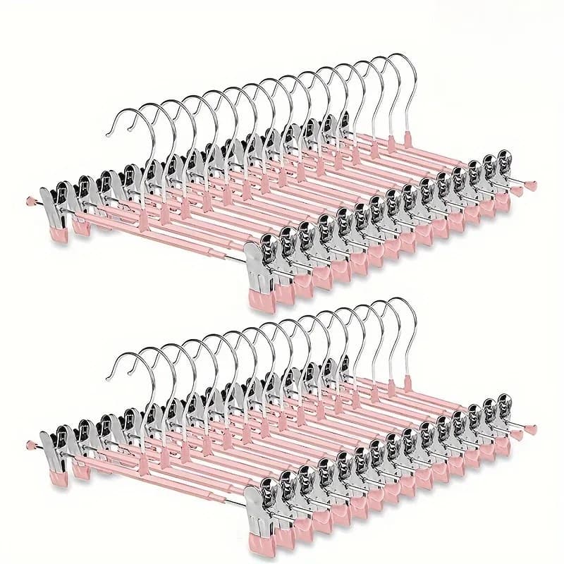 10Pcs Dip Plastic Anti Slip Clothes Hanger,A Specialized Hanger for Household Storage and Drying Pants and Skirts.Rust-resistant