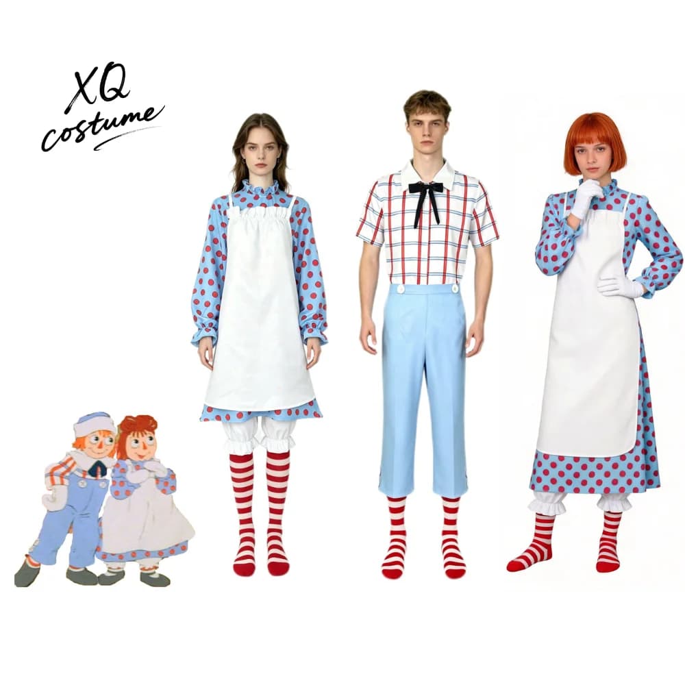 Costume da Carnevale per Adulti, Abito da Cosplay di Lagi Annie & Andy, Vestito da Cartone Animato per Feste in Maschera e Spettacoli