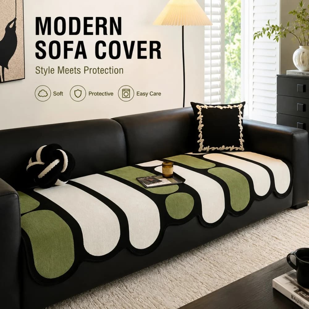 2026 new style folding sofa bed cover sofa covers spandex stretchdouble seat cover slipcovers for living room geometric print