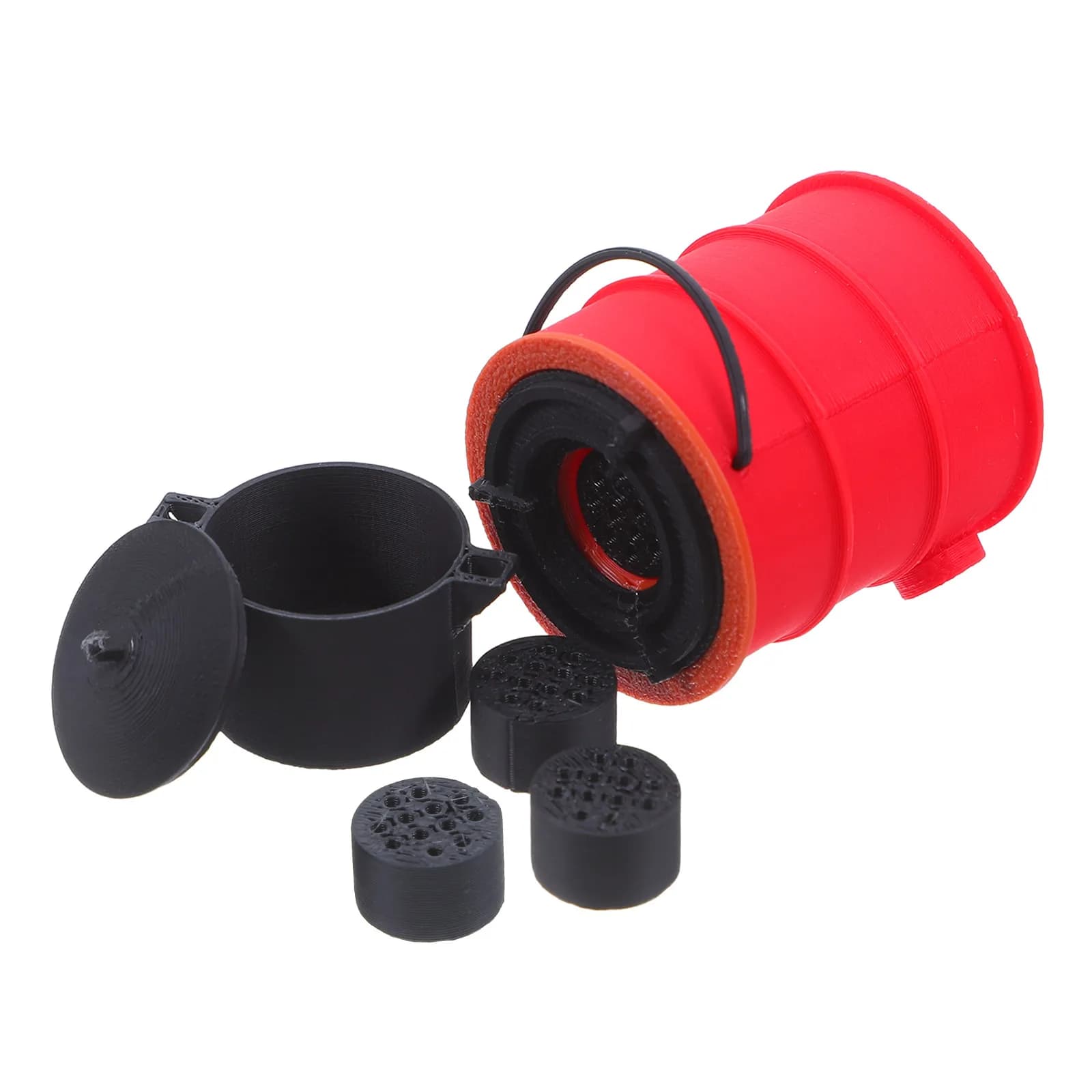 1Set Miniature Coal Stove 1:12 Scale Handcrafted Tiny Stove Realistic Coal Effect for Dollhouse Kitchen Camping Props