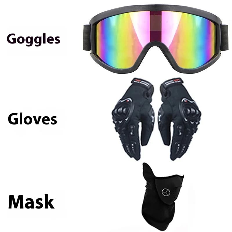 New Gloves with Visiera Parasols for Motorcycles and Bicycles, Protections for Viso, Glasses for Motocross, Scooter, Cross Motorcycles, Refined Adult Gift
