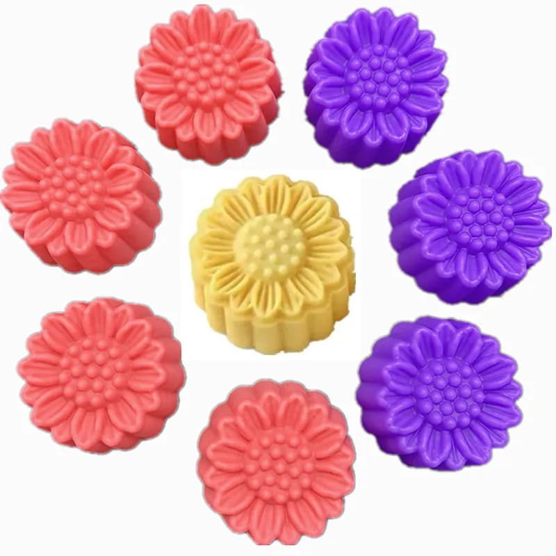20 pz 5 cm grande margherita fiore torta stampo cupcake tazza resistente al calore sapone in silicone budino al cioccolato stampi per ghiaccio strumenti di cottura Bakeware