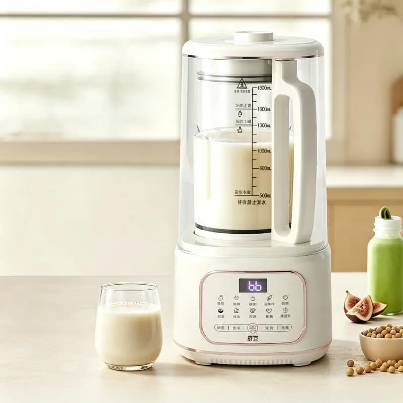 All-in-One 1.8L Blender Auto Cook Soy Milk Porridge Fruit Veg Juicer Quiet Motor Easy Clean Gift for Family High Speed Blenders