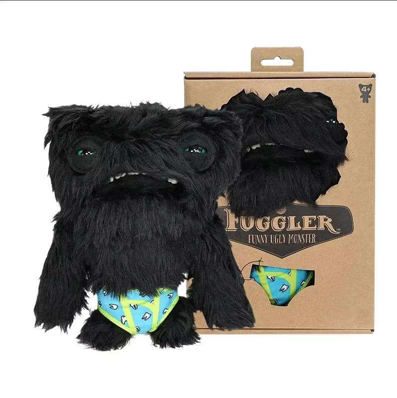 Fuggler WIDE EYED WEIRDO Morbido Peluche Mostro dalle Denti, Bambola di Peluche Divertente e Carina, Giocattolo Morbido per Bambini, Regalo di Natale e Compleanno