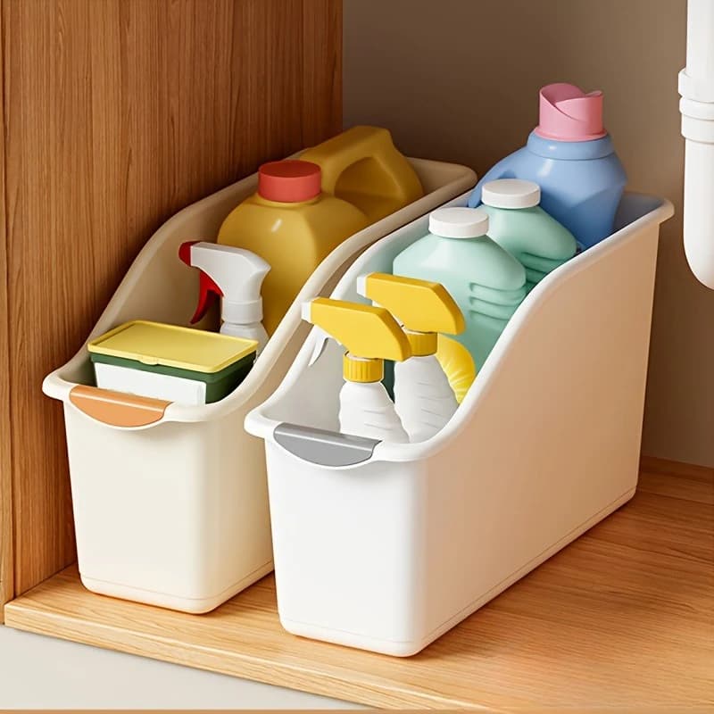 Set di scatole portaoggetti curve salvaspazio 1/3 pezzi Organizzatore per armadio da scrivania domestico JJ0034