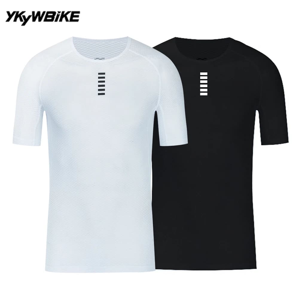 YKYWBIKE Road Cycling Base Man Short Sleeve Bike Sports Shirt Bicycle Intimo Bike Bike Shirt Running Bike Clothing MTB Breathable