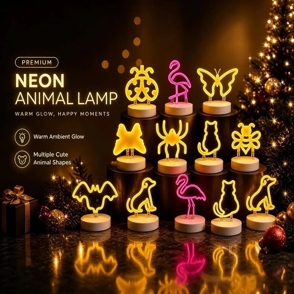 DC3V LED Filament Light FPC Animal Shape Bulb RA＞90 2200K Red Pink Decorative Lamp for DIY Light String Replacement Parts