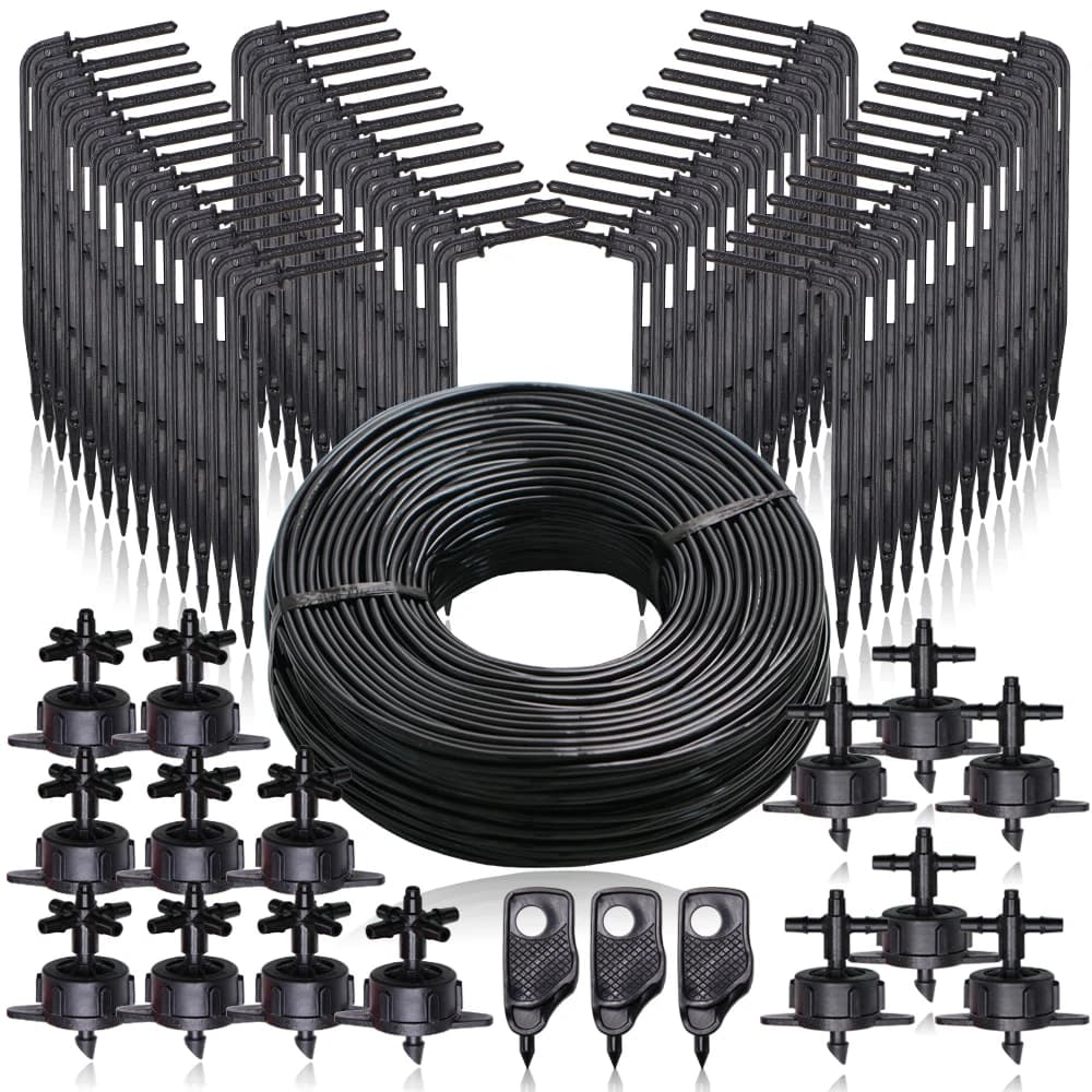 • Sistema di irrigazione a goccia per serra nero 3/5mm freccia gocciolatore Kit di irrigazione trasmettitore Set distributore di goccia per vaso