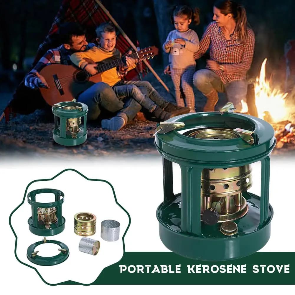 Portable 8 stove kerosene stove, outdoor wind burner, mini camping stove, oil stove for outdoor cooking, camping and picnic