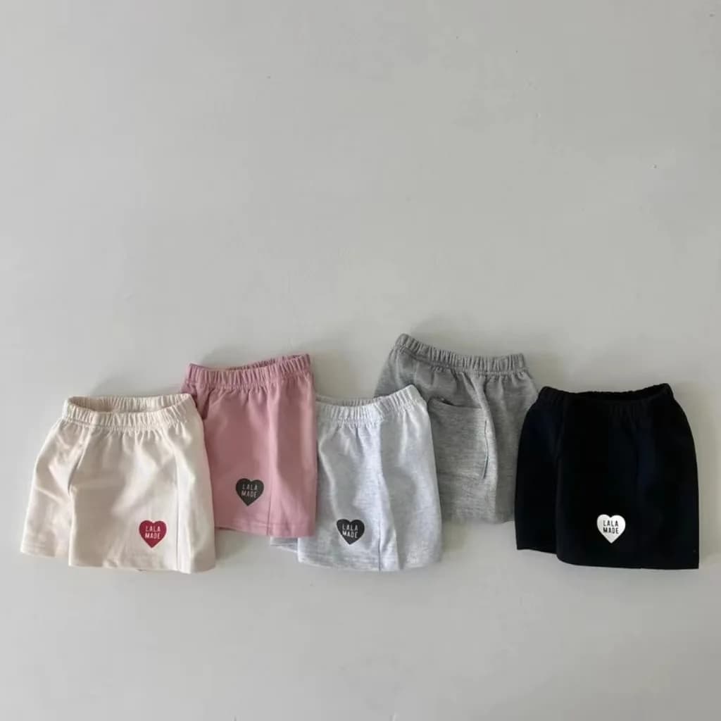 2026 Summer BELLBELL Baby Boys Shorts Love Patchwork Infant Boys Casual Shorts Thin Elastic Waist Toddler Girls Versatile Shorts
