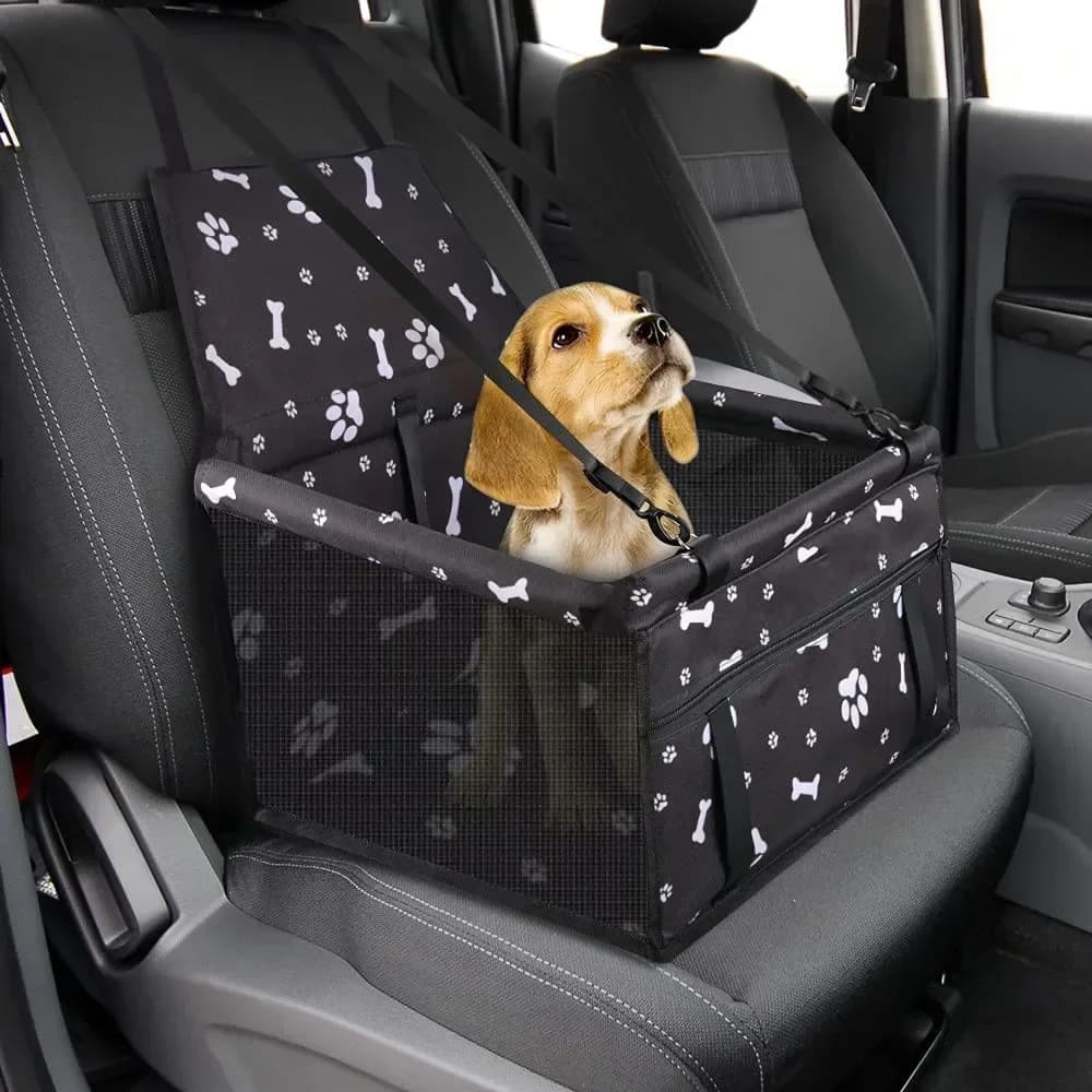 Sedile da Viaggio per Auto per Animali Domestici, Pieghevole e Impermeabile, Trasportino Sicuro e Resistente per Cani e Gatti