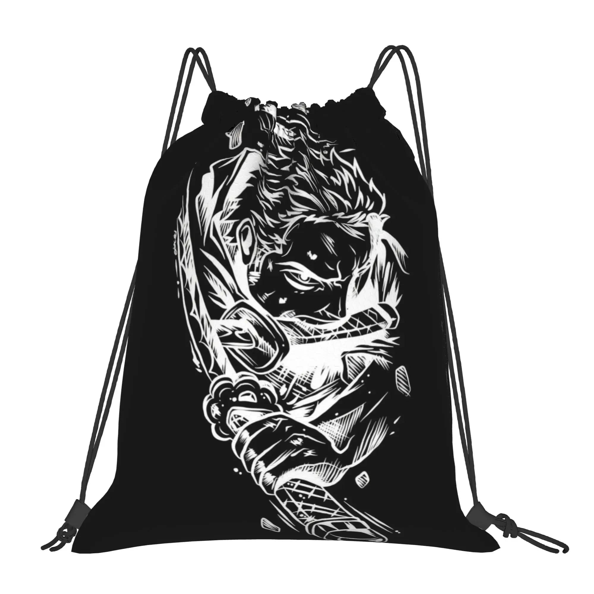 Zaini Portatili Roronoa Zoro One Piece per Pesca Subacquea, Zaini con Coulisse per Equitazione, Scarpe da Spiaggia, Zaini per Immersioni e Stoccaggio