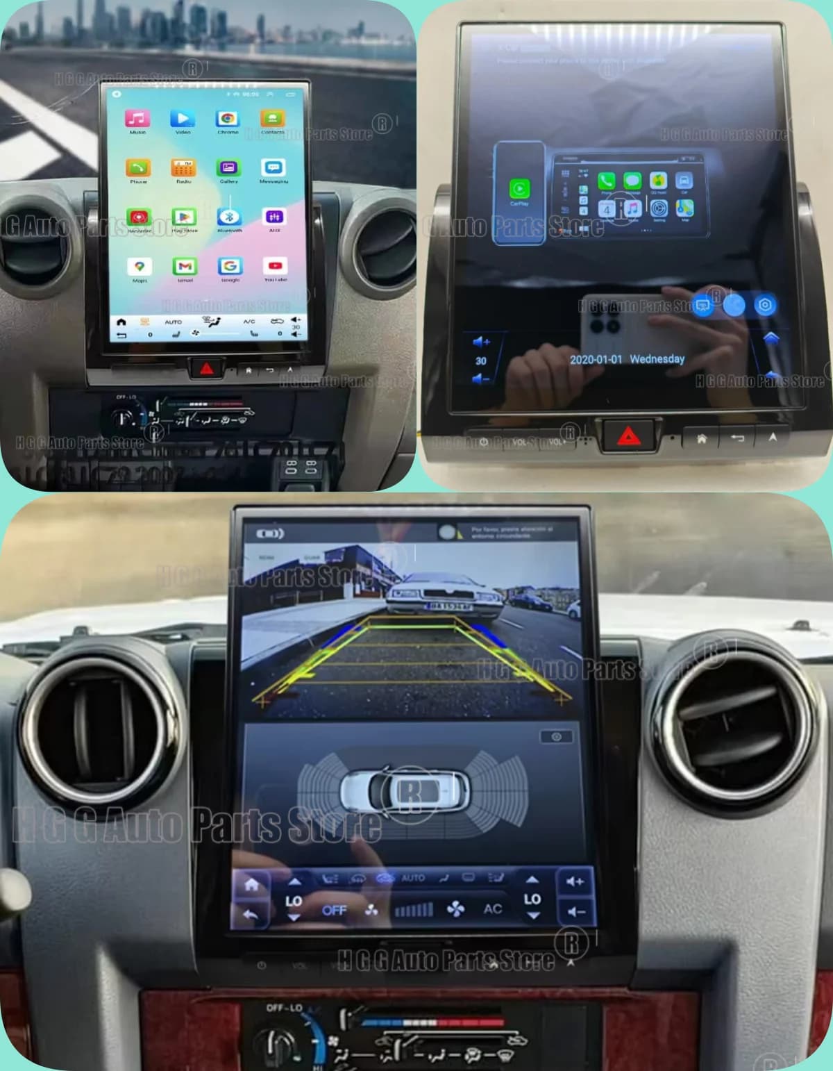 For Toyota Land Cruiser LC70 LC75 LC76 2007-2025 Android Auto Car Radio Stereo Multimedia Video Player Carplay GPS Navigation