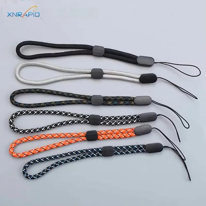 Cordino da polso regolabile con cinturino per telefono cellulare da 5 pezzi per iPhone Samsung Xiaomi OPPO Chiavette USB Chiavi Portachiavi Chiave per fotocamera Auto