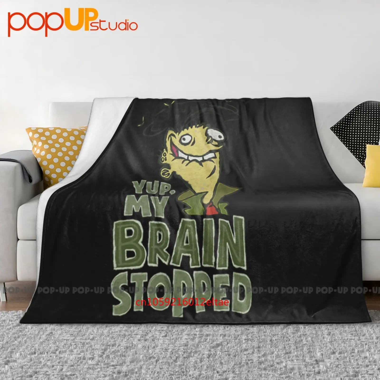 Ed, Edd N Eddy Cartoon Cn Brain Dead Ed Coperta ultra morbida Trapunta Copridivano invernale Copriletto