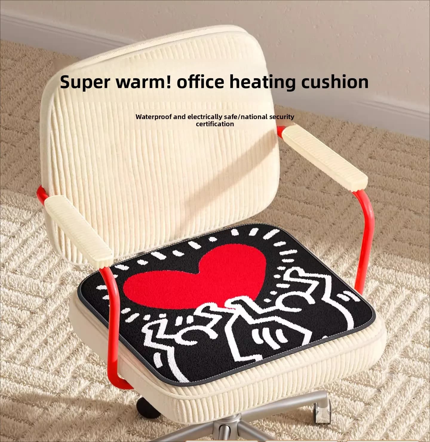 Heated cushion, office electric blanket, chair cushion, small foot warmer, sofa heating mat