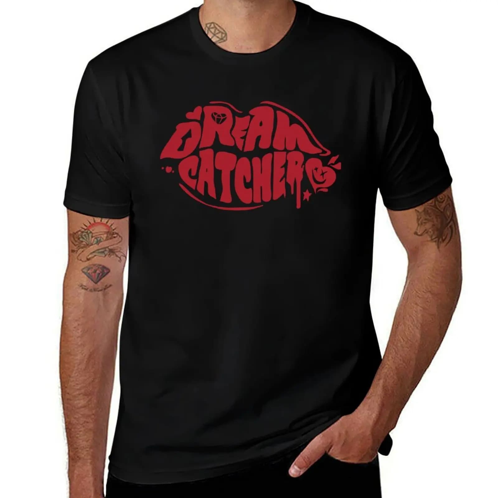 Dreamcatcher Primavera sound logo red T-Shirt Basic Breathable Solid Color T-Shirt