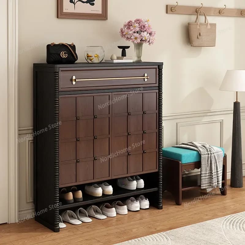 Scarpiera verticale con cassetti, armadietto portaoggetti, scaffale scarpiera nordico, cinture per donna, mobili per la casa