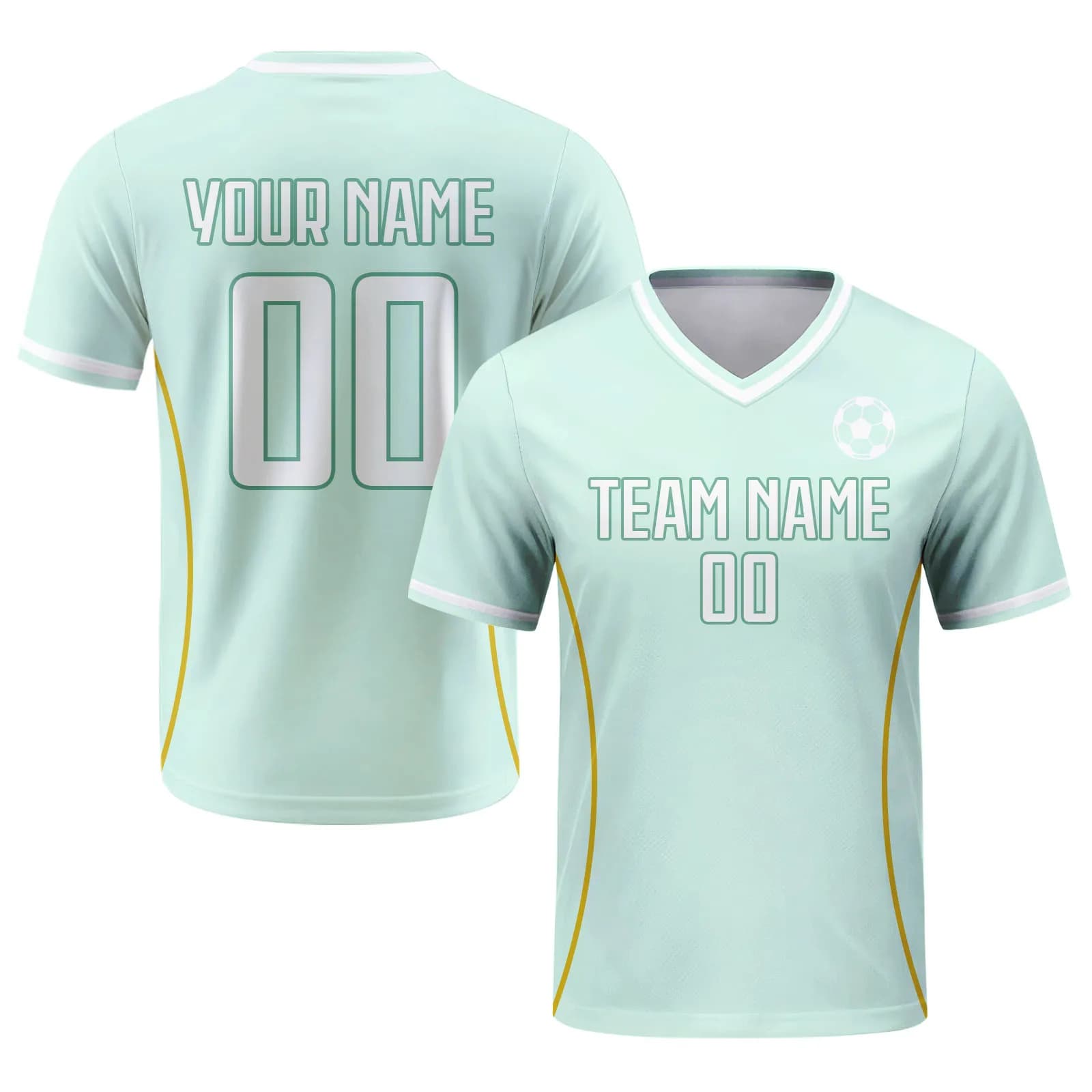 Maglia da Calcio Personalizzata per Uomo con Logo, Nome della Squadra e Numero, Abbigliamento Sportivo per Squadre Nazionali