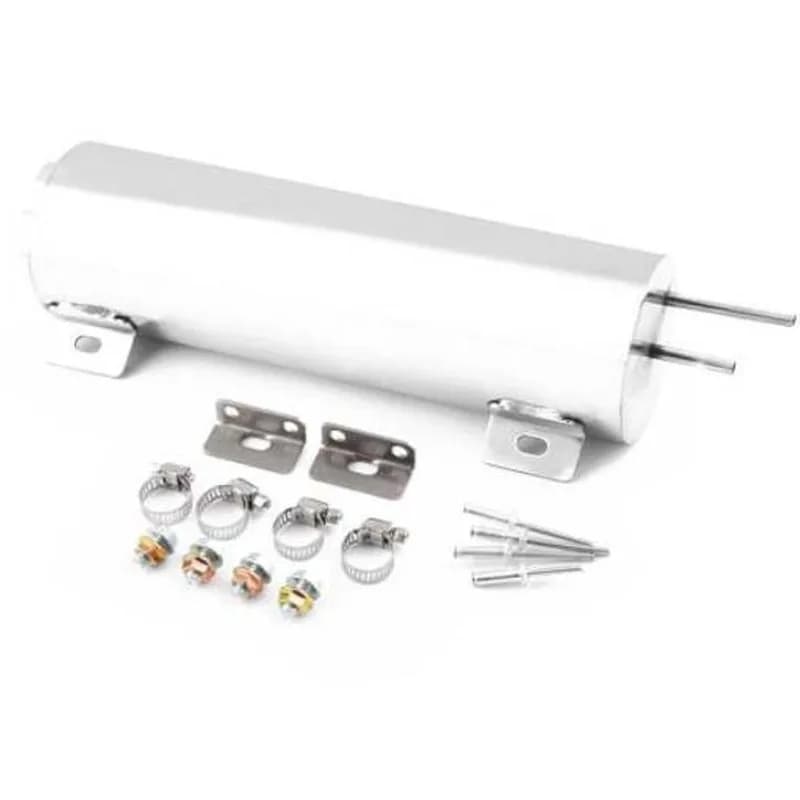 Accessori per auto: Serbatoio di espansione universale in acciaio inossidabile lucidato da 3x10 pollici per radiatore e raffreddamento