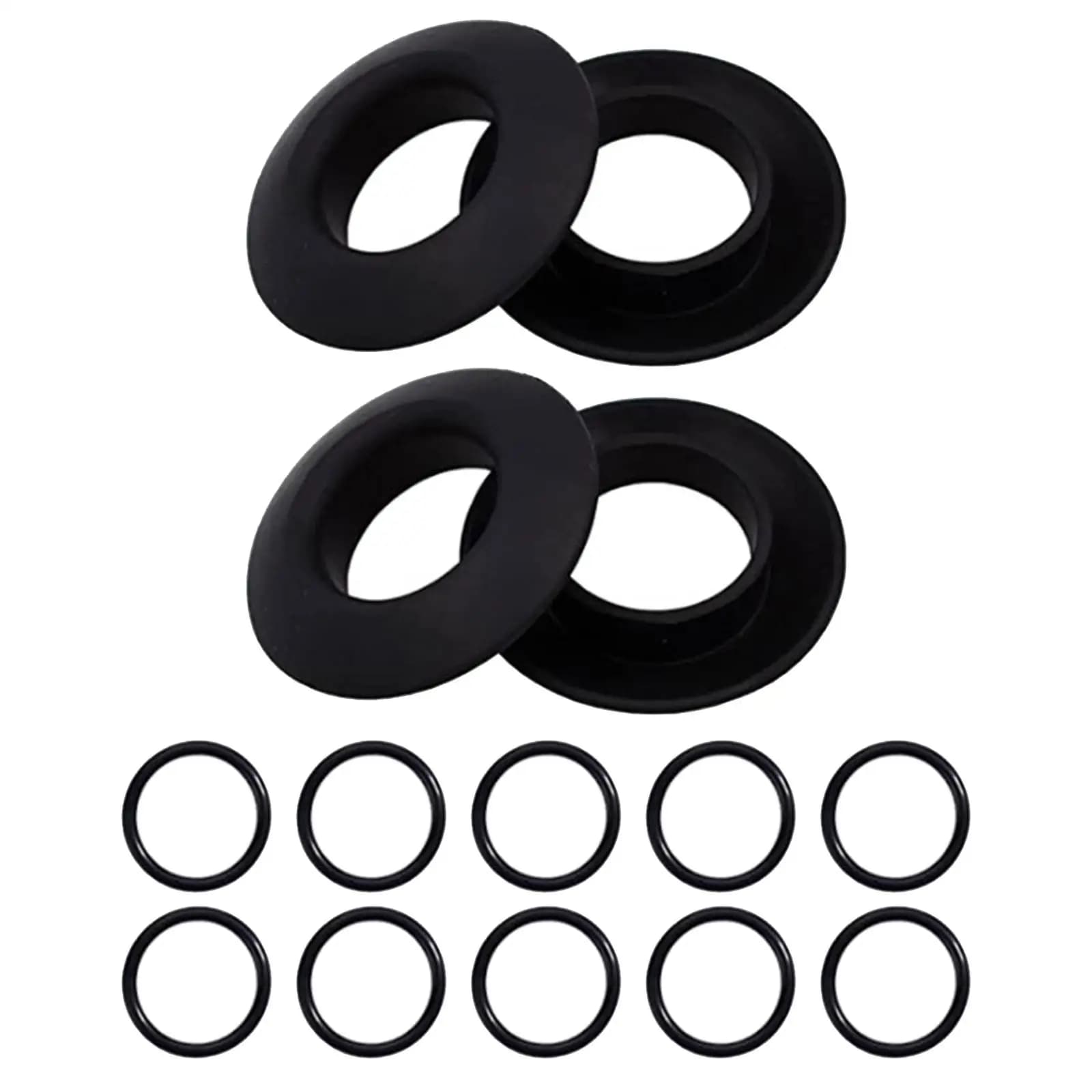 4x Kayak Paddle Drip Rings sostituzione Black Kayak Paddle Shaft Drip Rings Kayak Oar Drip Rings per Kayak Rafting canottaggio canoa