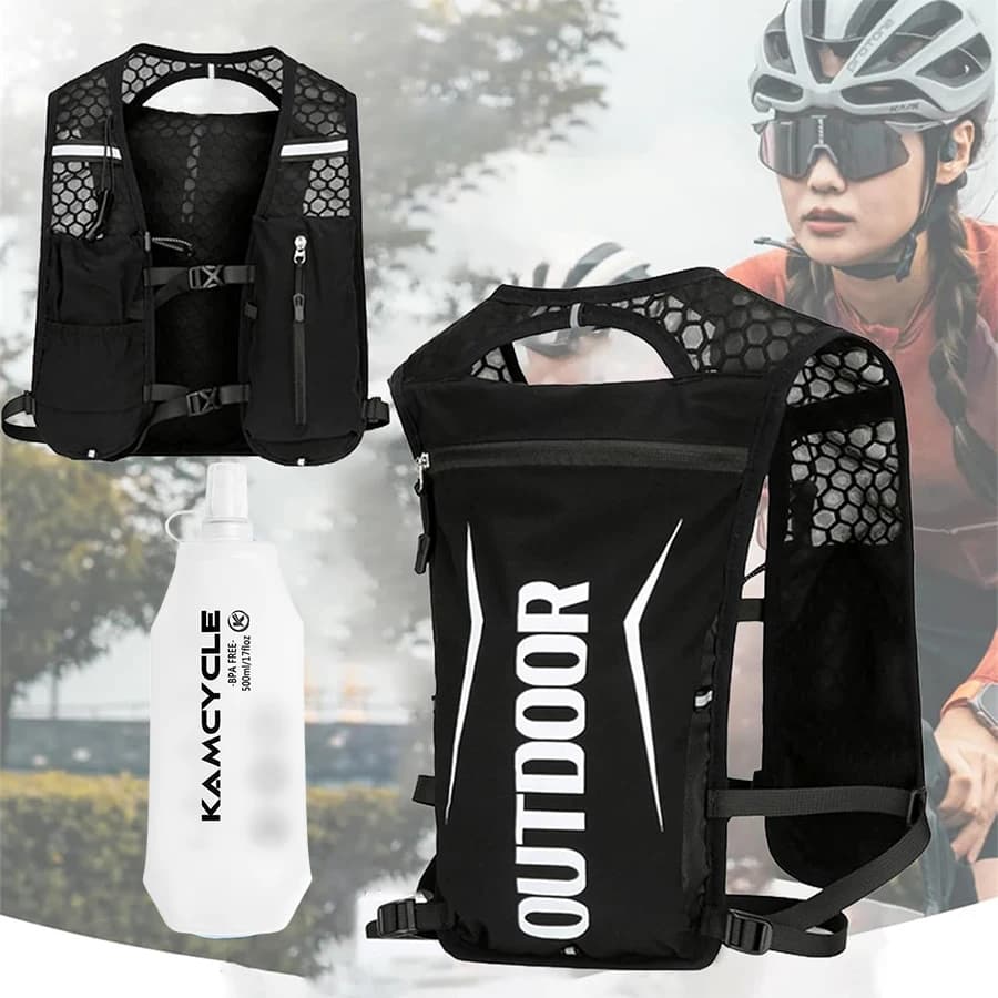 Running vest, Gilet Hydrating with 500ML Soft Bolt, Lightweight Hydrating Backpack for Hiking and Gare
