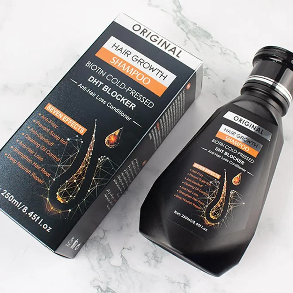 Capelli Olio Essenziale Biotina Pressato A Freddo Bloccante Cura Dei Capelli Shampoo Per Capelli Antiforfora Alleviare Il Prurito Rafforzare La Riparazione Dei Capelli