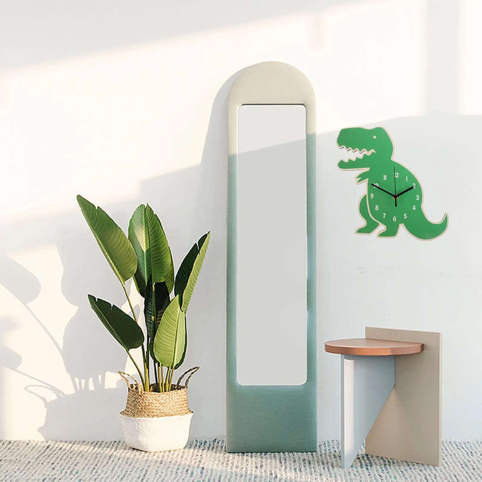 Orologio da Parete a Forma di Dinosauro, Silenzioso, Decorativo per Camera da Letto, Soggiorno e Studio