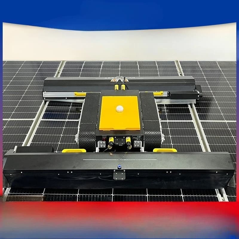Intelligent double brush head photovoltaic automatic cleaning robot cleaning equipment
