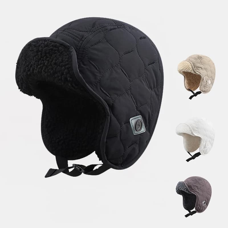 Winter Men Women Trapper Aviator Trooper Earflap Warm Waterproof Ski Down Hat Bomber Cap Ear Protectors Hats Reversible Wearable