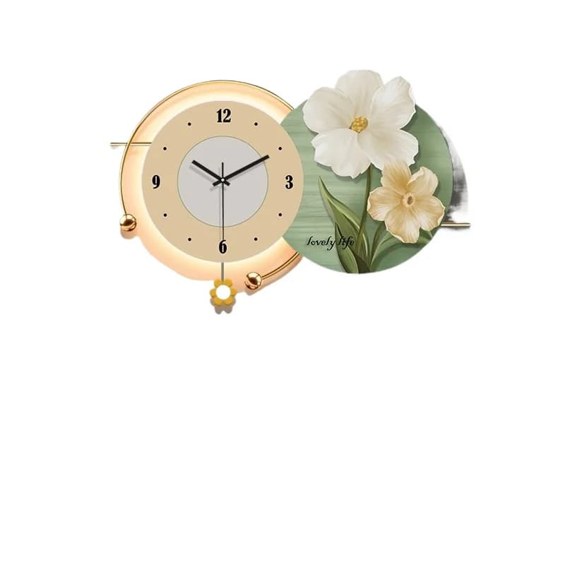 Creative clock wall clock living room simple modern atmosphere wall hanging wall decoration painting clock