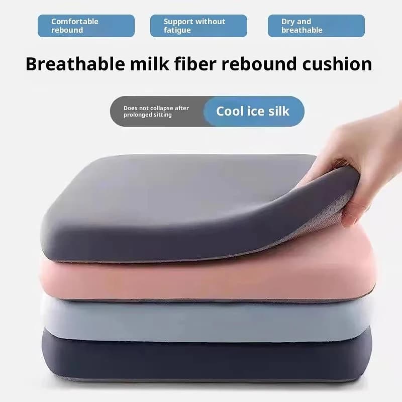 Cuscino per Sedia da Ufficio in Memory Foam Ultra Morbido, 40/45CM, Traspirante e Reattivo, per Supporto Lombare