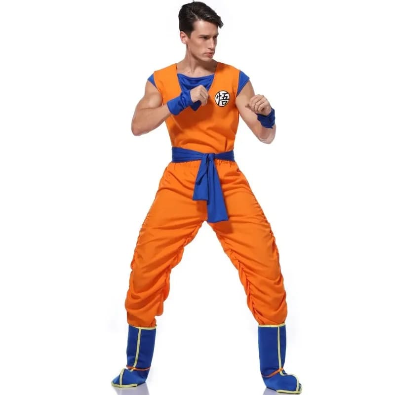 2024 Anime giapponese adulto arancione abiti Son Goku costume cosplay anime supereroi tuta gioco di ruolo vestire