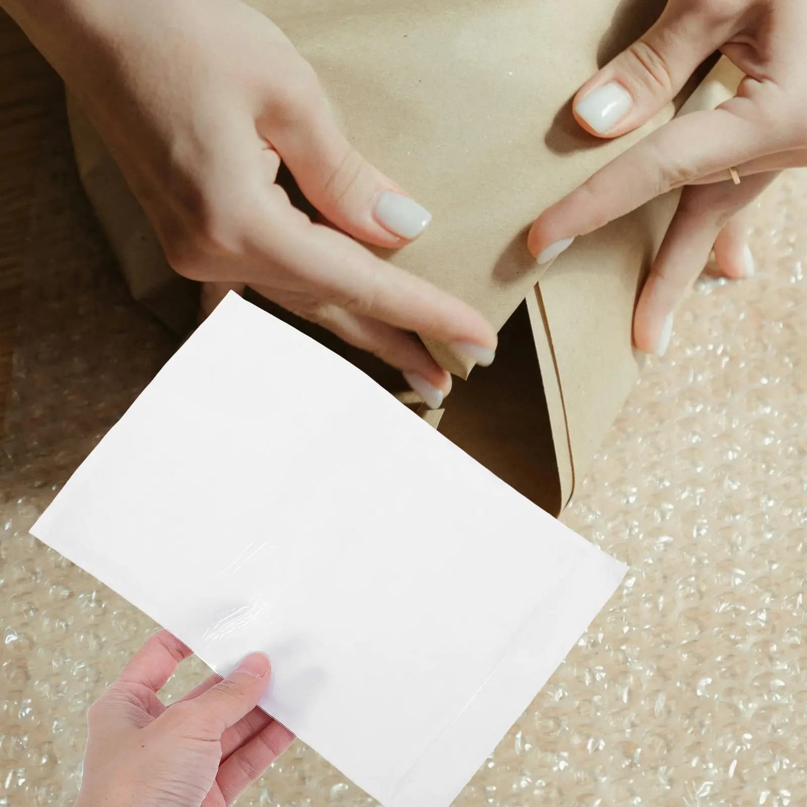 100 Buste Trasparenti Adesive per Lista di Imballaggio, Etichette di Spedizione Autosigillanti, Buste per Documenti, Sacchetti per Imballaggio