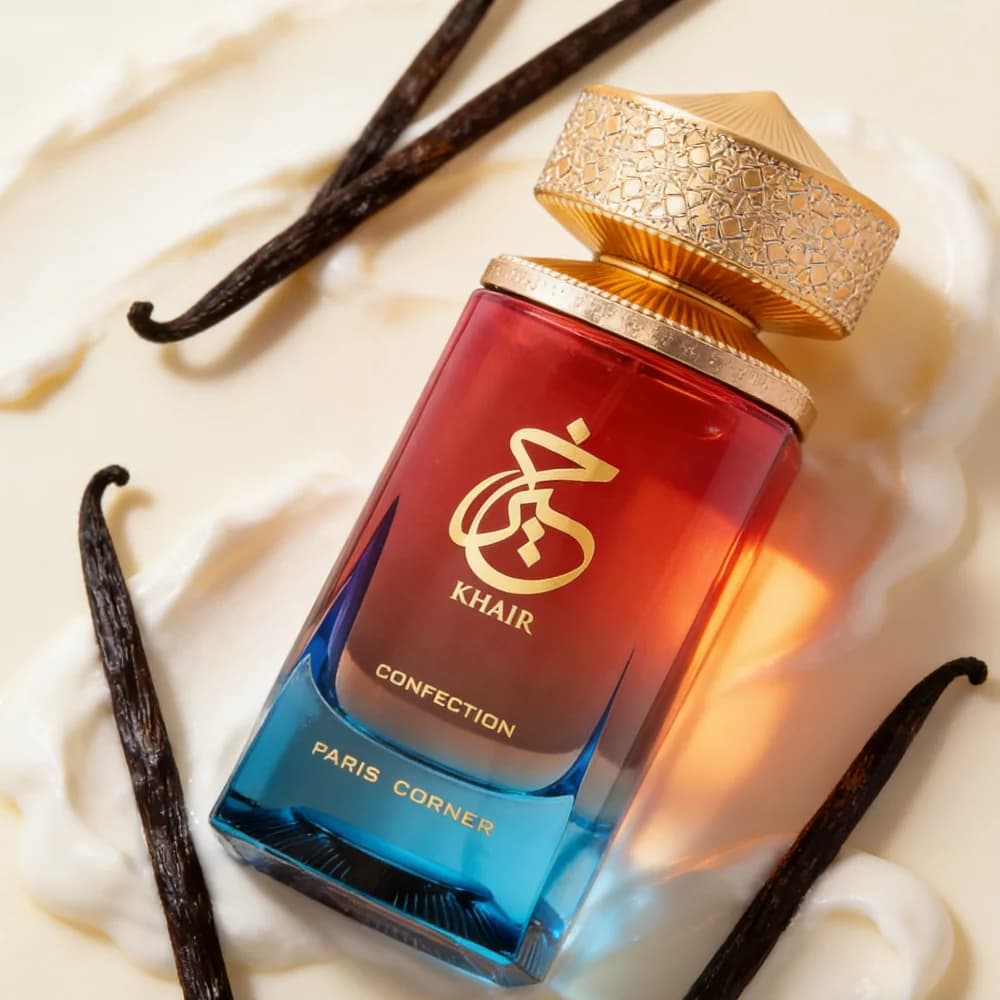 Paris Corner Khair Confection EDP 3,4 Fl Oz, daily sweet scent unisex, cream mounted pear vanilla jasmine to wear every day