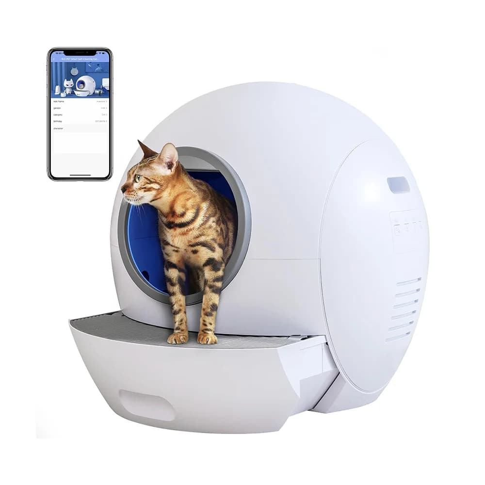 Grande lettiera automatica intelligente per gatti autopulente lettiera per gatti completamente chiusa controllo APP Tuya sterilizzazione UV toilette per gatti