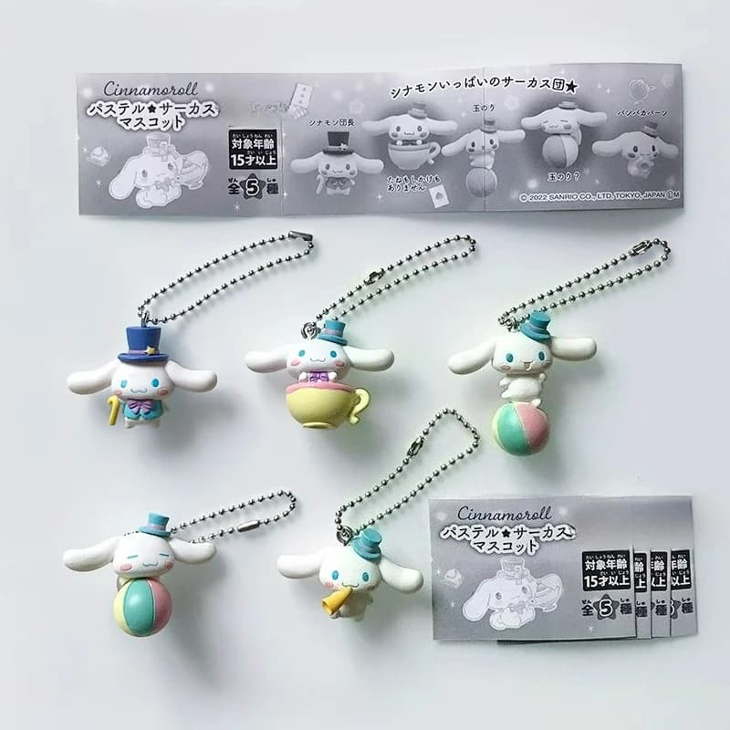 Sanrio Cinnamoroll Circus Series Blind Box Toys Cute Cinnamoroll Anime Figure Cosplay Doll Modello Ciondolo Giocattoli Regali per bambini
