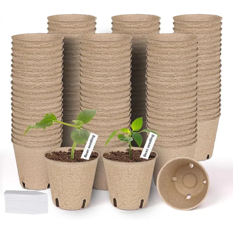 Torba vases Biodegradable transplicators Paper pulp Plant from flowers Plants Vases Tray for seed germination Eco-friendly garden starter kit