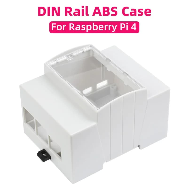 ABS Case Raspberry Pi 4 model B Mounting to DIN Guide Protective housing for shell of large internal space Box for electricians Raspberry Pi