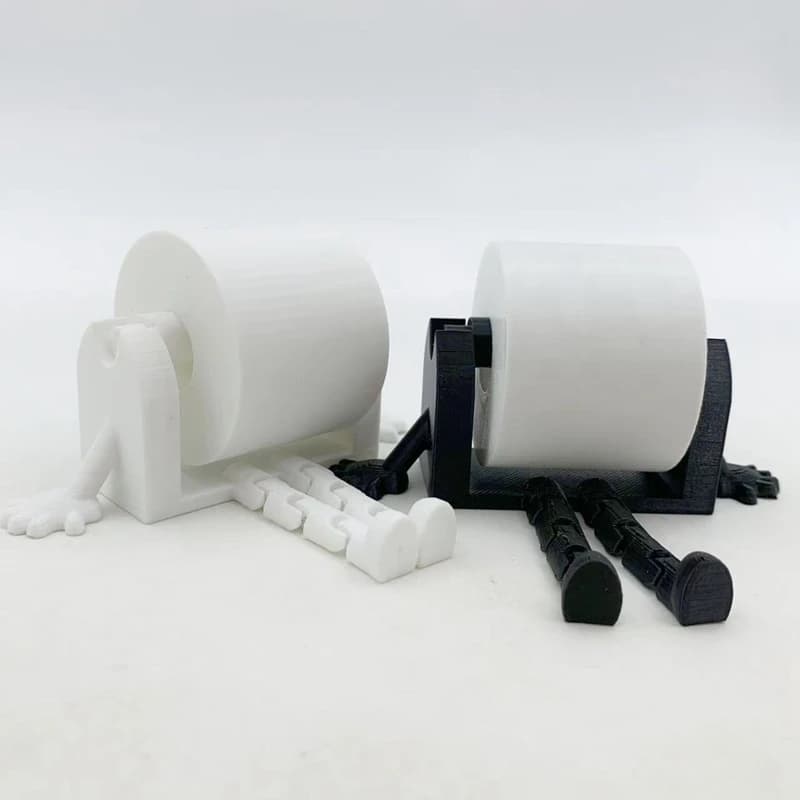 1pc 3D Printed Toilet Paper Holder Ornament, 3D Printed Unique Toilet Paper Holder, Bathroom Decoration, Home Decoration