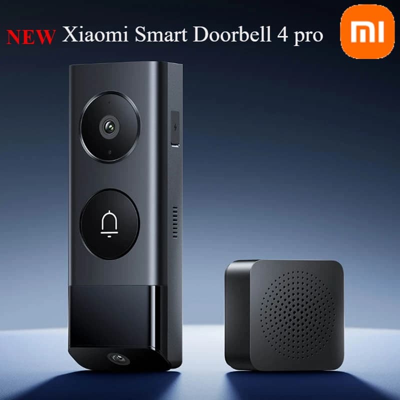 Xiaomi Smart Doorbell 4 pro Doppia lente 5MP HD Visione notturna a infrarossi Videocitofono grandangolare 150 per app mihome Memoria da 32 GB
