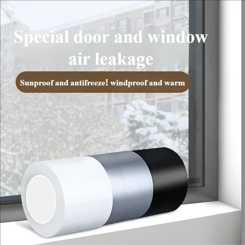 Window Weather Sealing Tape Window Isolation Tape for Winter Block Draft Cold Air Dust Rain Seal Gap No Residue Home