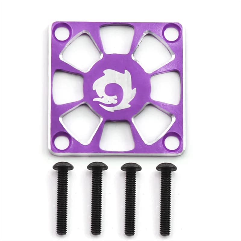 Coperchio ventola di raffreddamento in lega di alluminio A42F 30X30mm per motore RC ESC Coperchio protezione ventola di regolazione elettrica, Viola