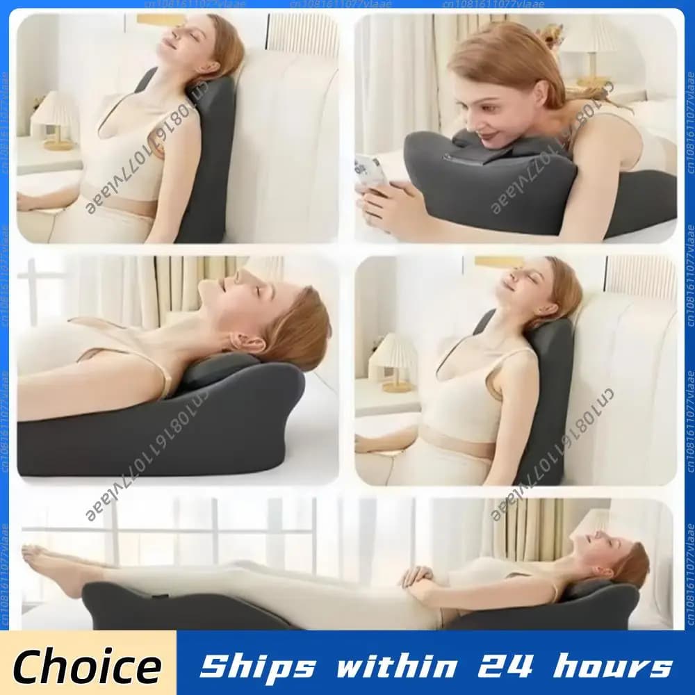 Cuscino a cuneo in memory foam per supporto lombare, cuscino per due persone per leggere, dormire e riposare sdraiati