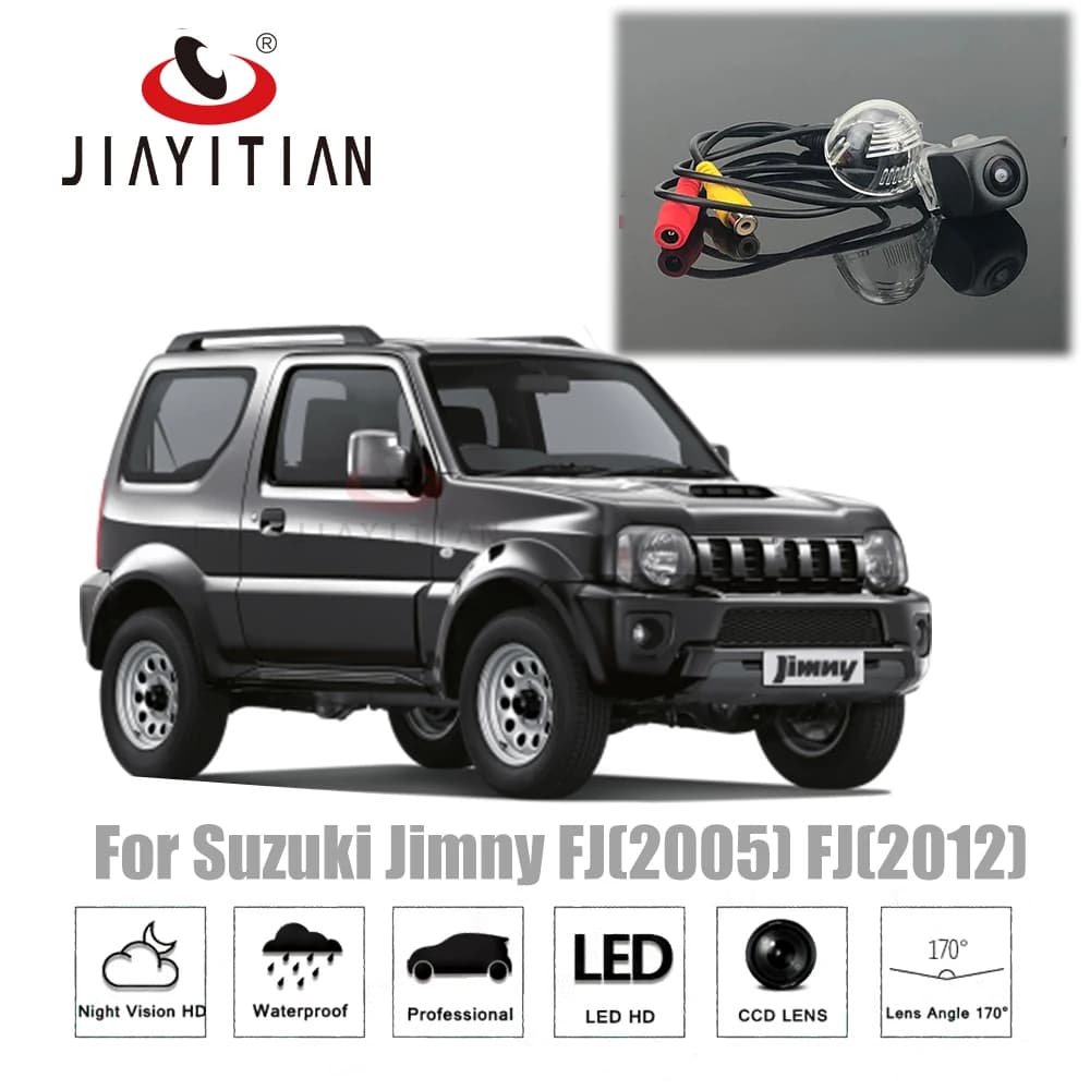 Fish Eye Rear View Camera For Suzuki Jimny 2005~2016 HD Night Vision Backup Reverse Parking CVBS Camera Monitor