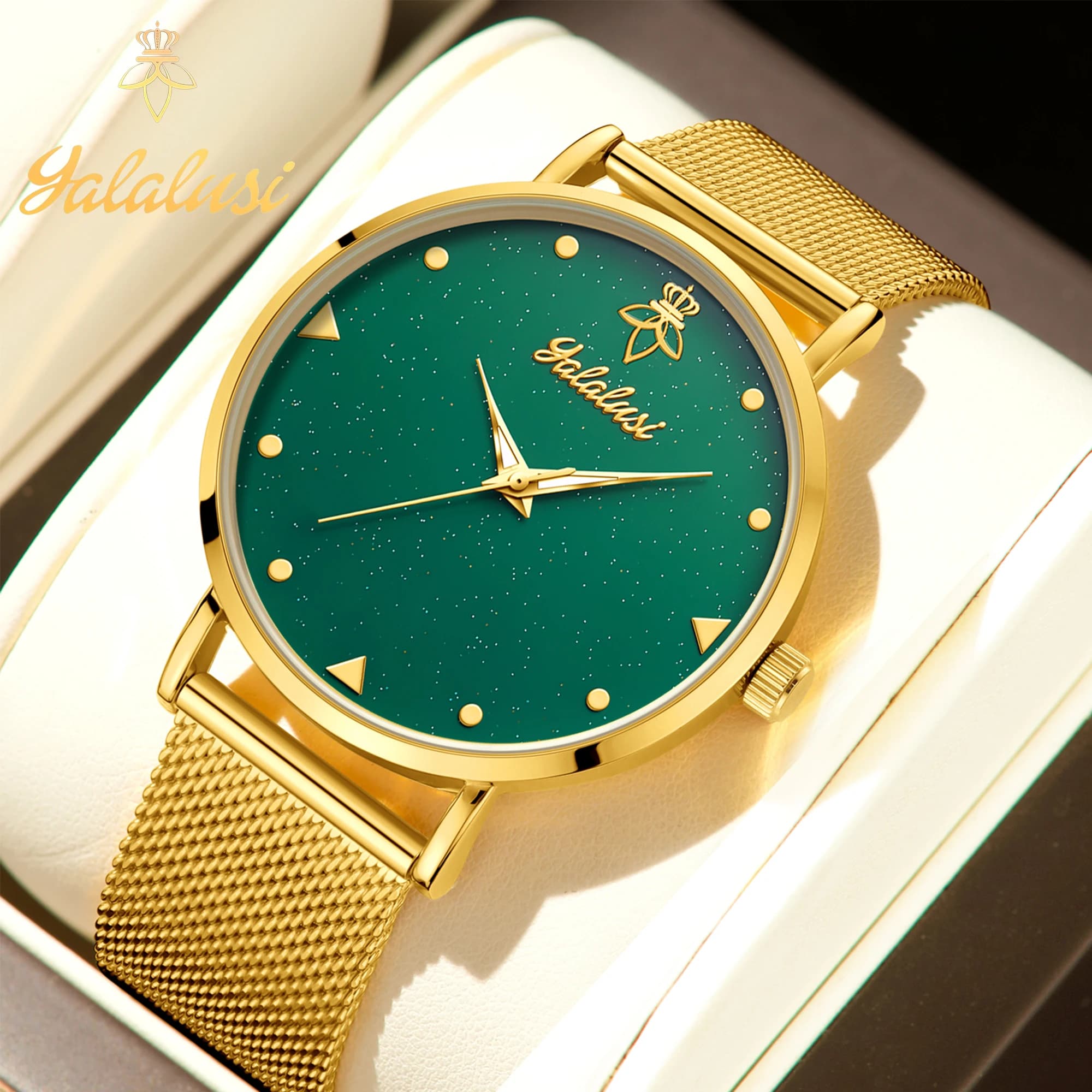 YaLaLuSi men's quartz watch fashionable and water resistant: a wristwatch with casual style steel strap and business, perfect as a gift