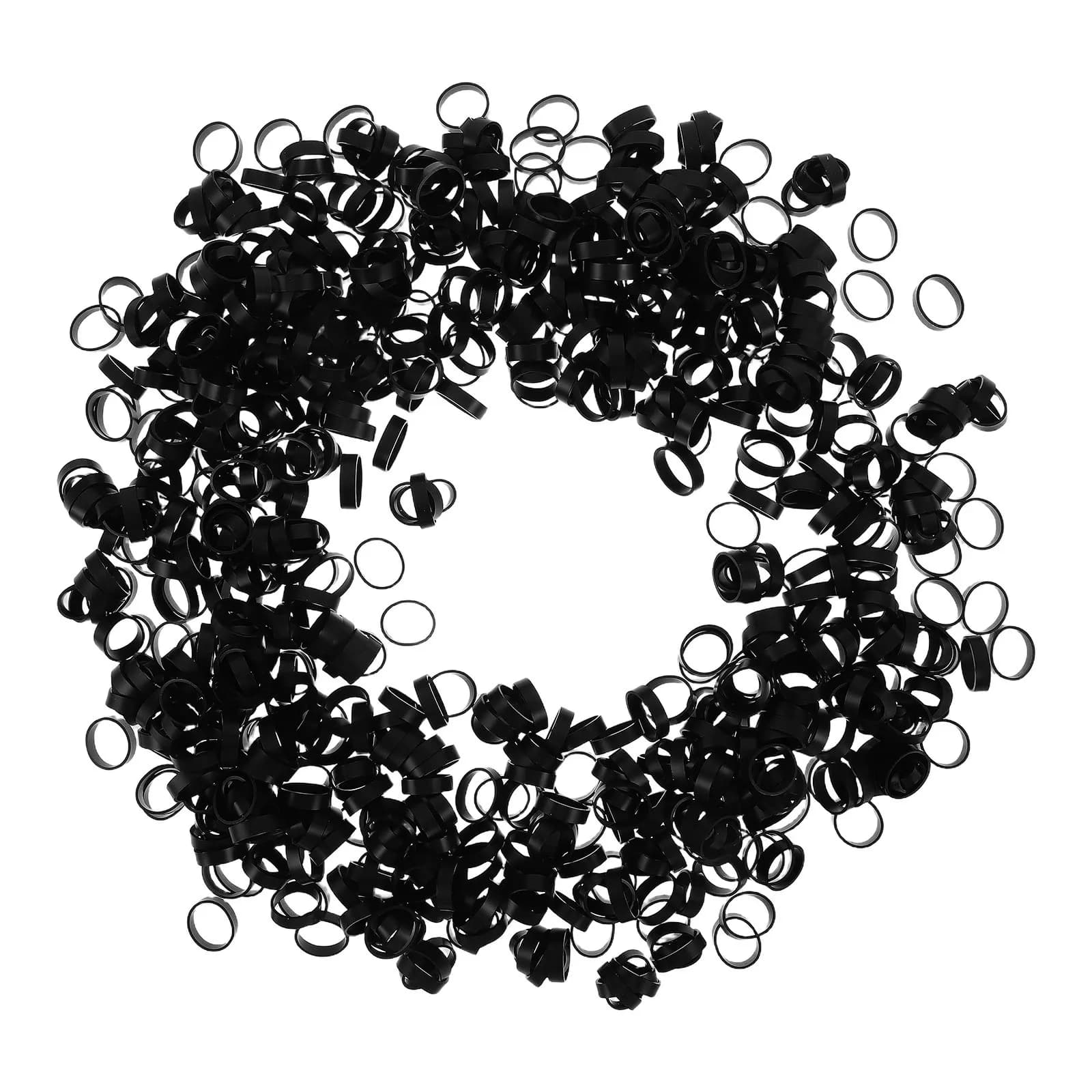 1000 Pezzi Fascette Elastiche in Silicone 15x5x1mm Riutilizzabili Organizzatori per Cavi Elettrici, Cavi Dati e Periferiche per Computer