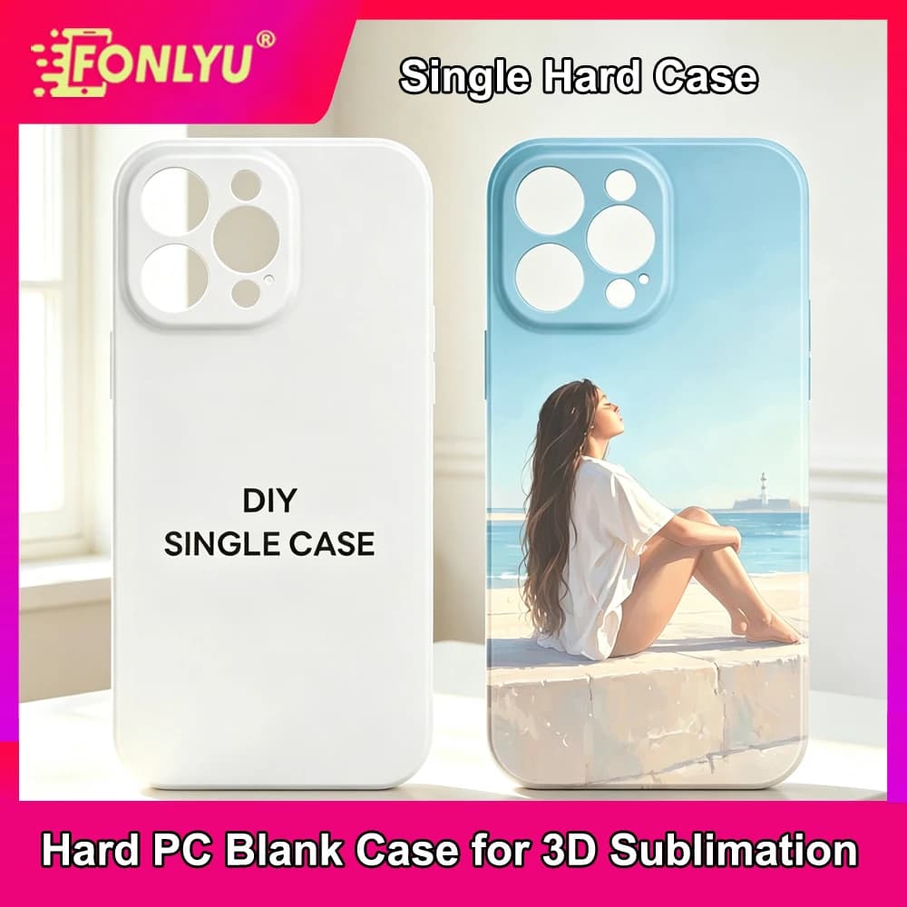FONLYU 20 Pcs 3D Film Sublimation Hard Case, Blank Phone case for iPhone 12 13 14 15 16 17 18 Pro Max Exact Hole Full wrapped