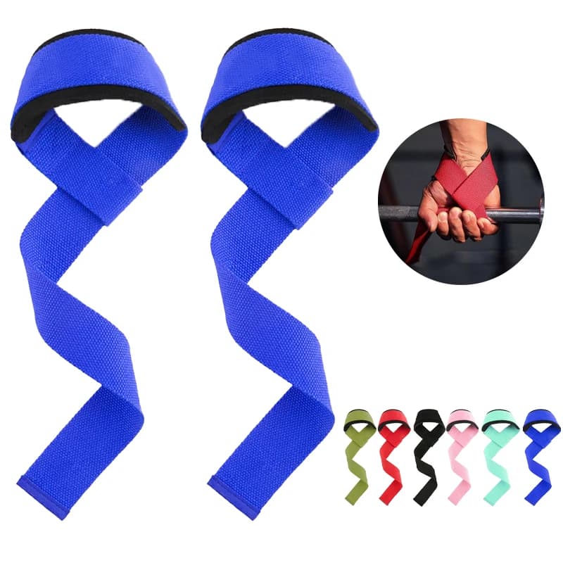 2PCS Weight Lifting Straps Non-Slip Wrist Wraps for Deadlifts Heavy Duty Gym Grips for Men Women Powerlifting Training Aids